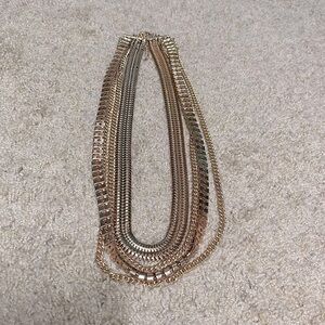 Gold 4 Chain Necklace 13”